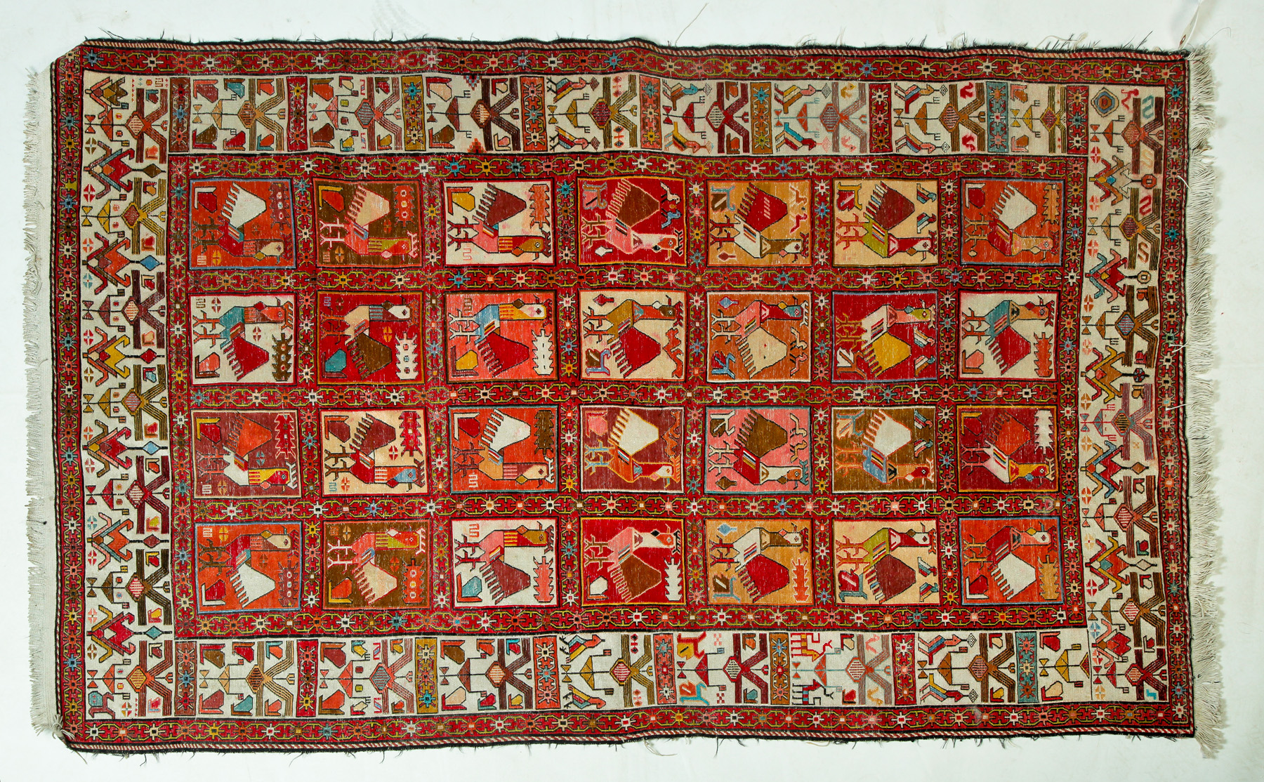 Appraisal: HAND WOVEN ORIENTAL AREA RUG Asian nd half- th century