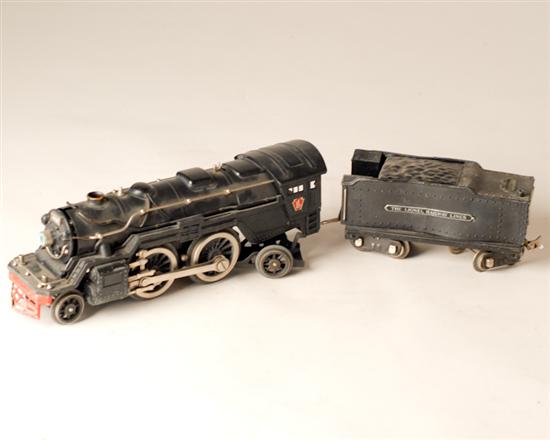 Appraisal: Lionel Standard Gauge E Engine with W Tender no box