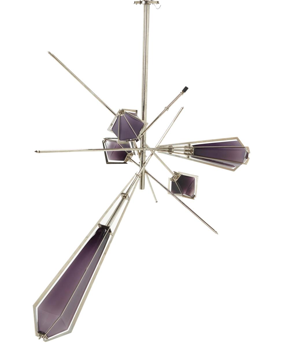 Appraisal: A Gabriel Scott Harlow chandelier st Century The six-light chandelier