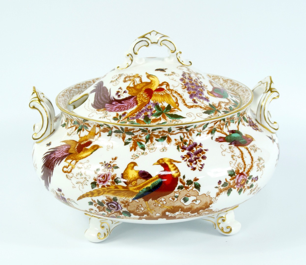 Appraisal: A Royal Crown Derby porcelain soup tureen and cover decorated