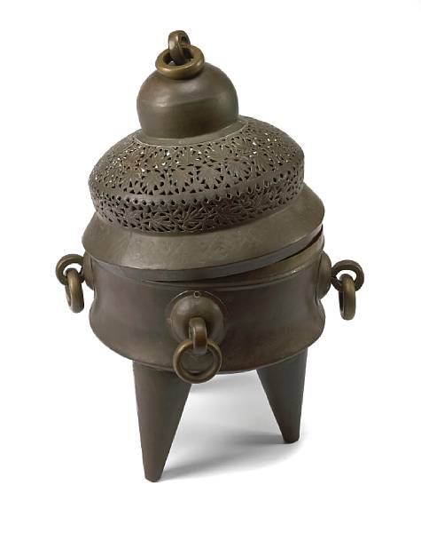 Appraisal: A Middle Eastern brass brazier height in diameter in