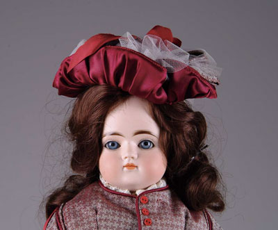 Appraisal: SHOULDER HEAD KESTNER CLOSED-MOUTH DOLL Closed-mouth turn head Kestner on