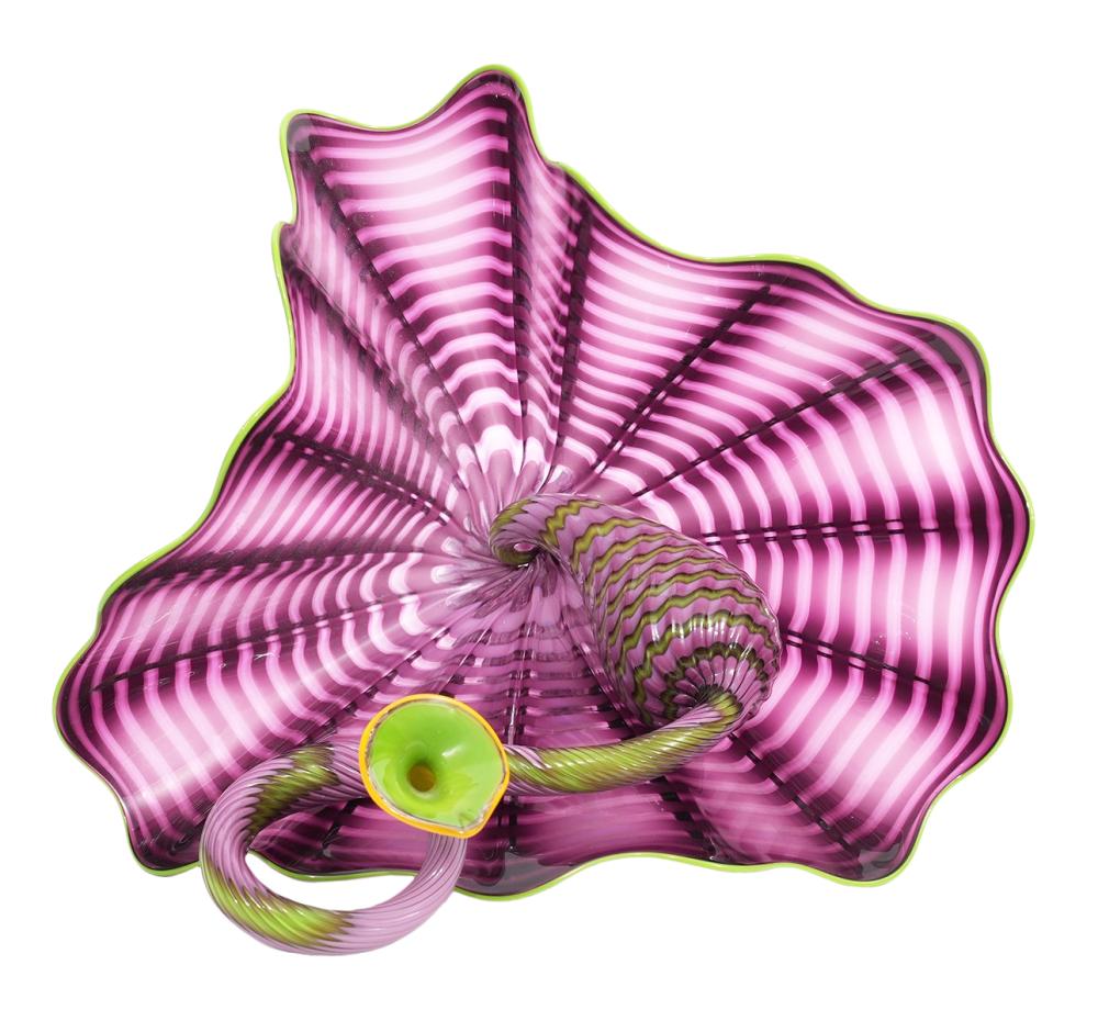 Appraisal: DALE CHIHULY HAND BLOWN GLASS 'PURPLE PERSIAN'Dale Chihuly American Born