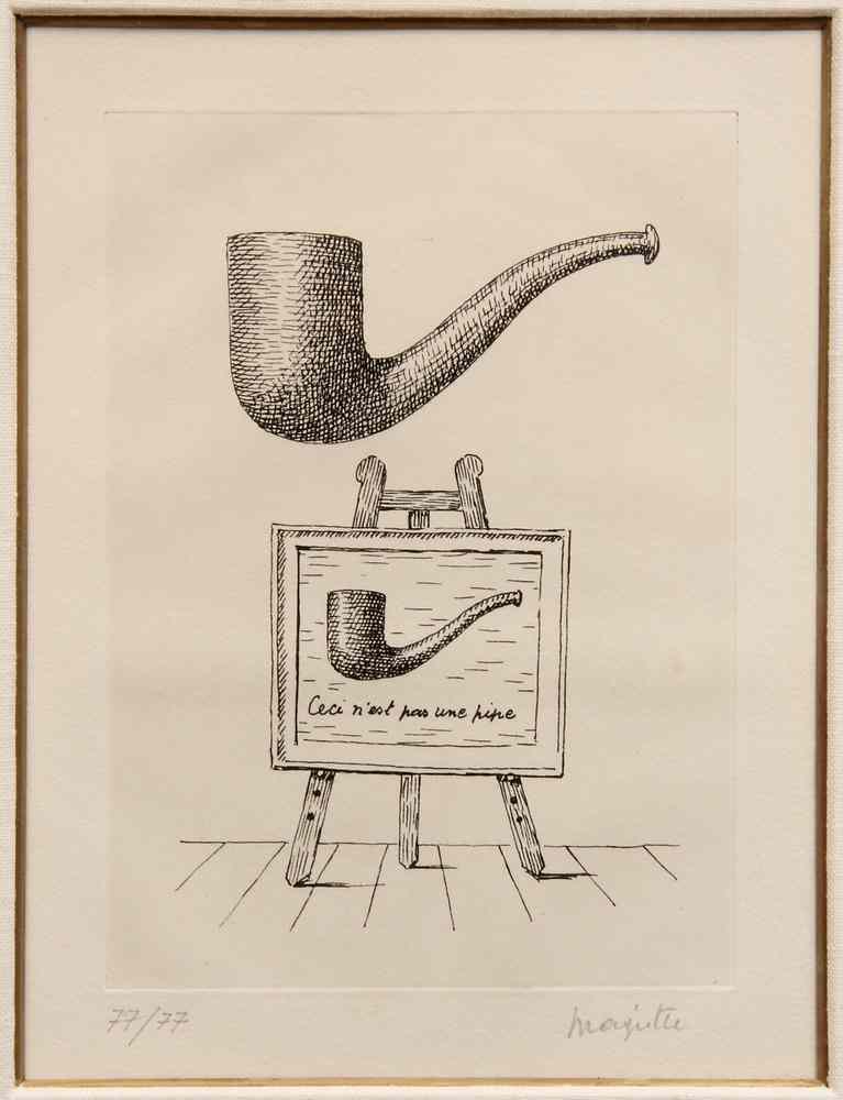 Appraisal: ETCHING - 'Ceci n'est pas Une Pipe' or 'Les Deux