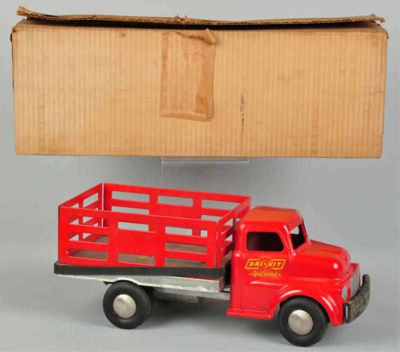 Appraisal: Pressed Steel Dri-Vitt Stake Back Truck Very little wear overall