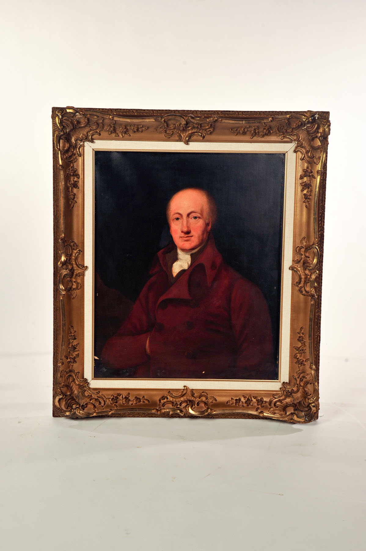 Appraisal: FRAMED PORTRAIT OF A GENTLEMAN ENGLISH SCHOOL TH CENTURY Oil