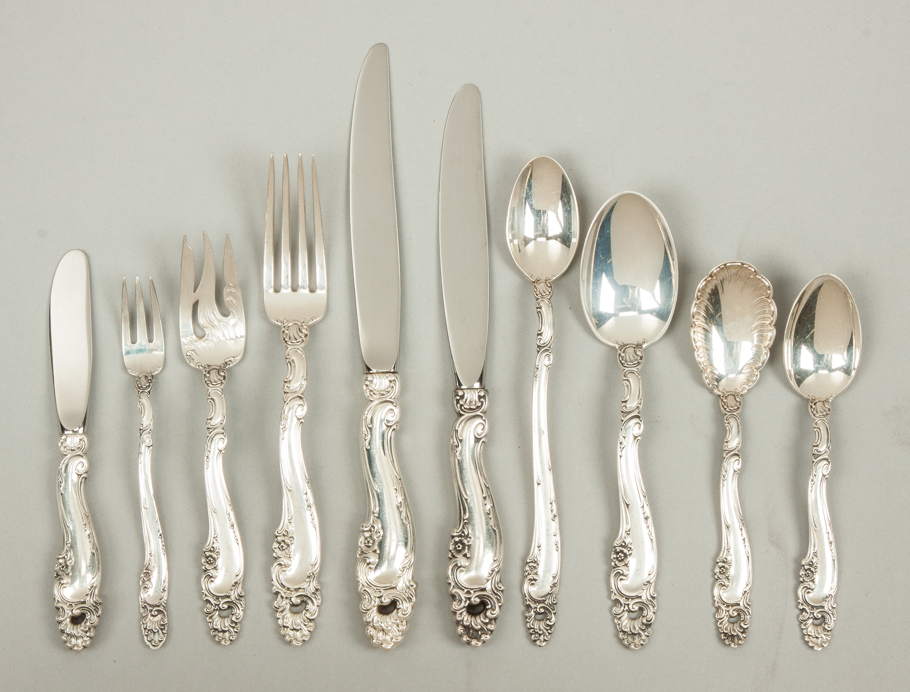 Appraisal: Gorham Sterling Silver Flatware - D cor Pattern pieces ozt