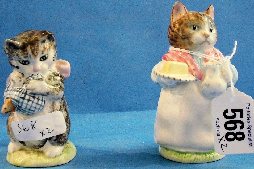 Appraisal: Beswick Beatrix Potter figures Miss Moppet and Ribby tiny chipped