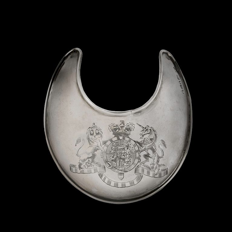 Appraisal: A SILVER GORGET PRESENTED TO INDIAN GORGET CAPTAINS DURING THE