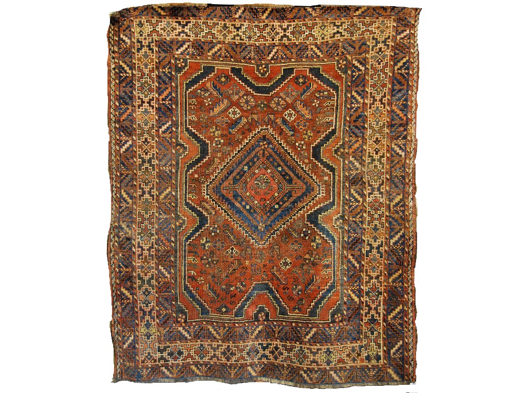 Appraisal: Persian Shiraz rug nd quarter th century