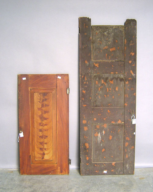 Appraisal: Two Pennsylvania painted doors th c h w h w