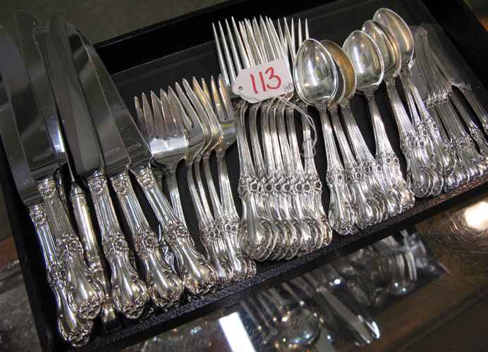 Appraisal: INTERNATIONAL SILVER COMPANY STERLING FLATWARE SET pieces in the Wild