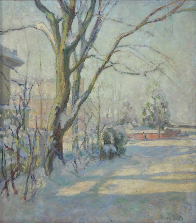 Appraisal: HOPE SMITH WINTER LANDSCAPE PAINTING Rhode Island - Plein air