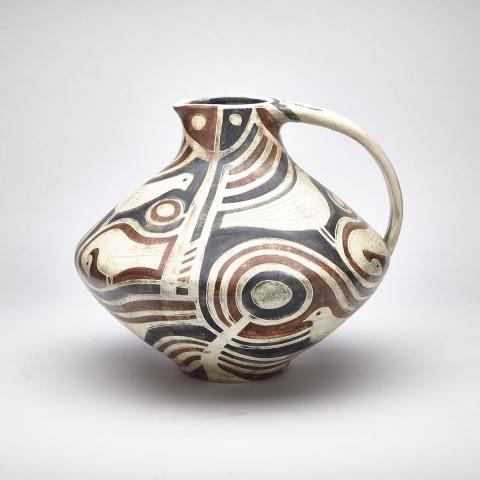 Appraisal: Brooklin Pottery Large Jug Theo and Susan Harlander c Incised