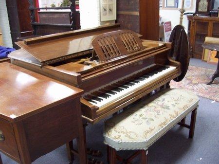 Appraisal: A mahogany baby grand piano by Larg Sons London circa