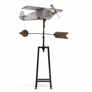 Appraisal: Early Spirit of St Louis Airplane Folk Art Weathervane circa