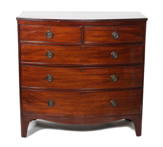 Appraisal: Sale Lot A George III Mahogany Chest of Drawers circa