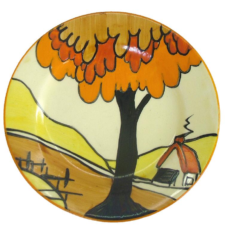 Appraisal: Good 'House and Bridge' Fantasque Bizarre small side plate diameter