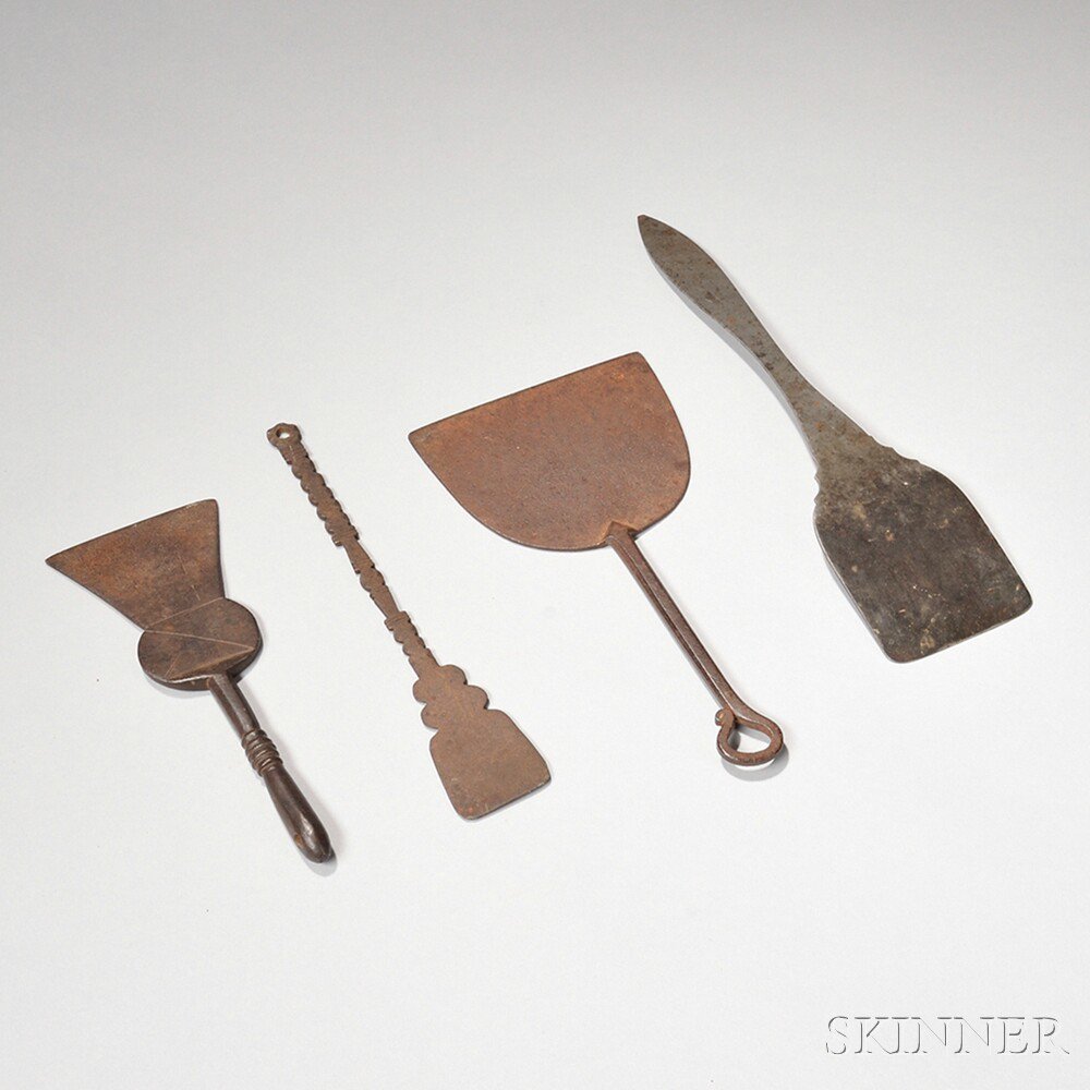 Appraisal: Four Spatulas America or Europe late th early th century