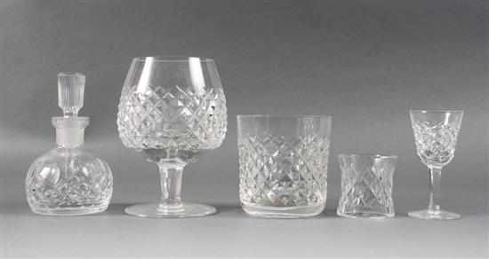 Appraisal: Waterford crystal articles comprising snifters tumblers cordials napkin rings and