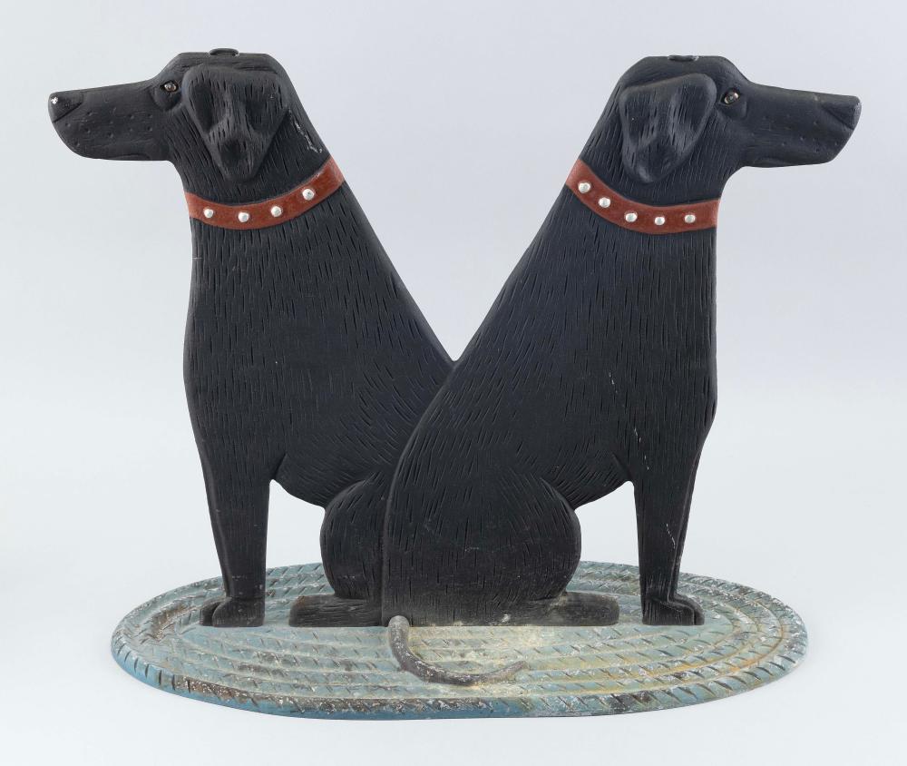 Appraisal: STEPHEN HUNECK Vermont New Hampshire Ohio - Two black labs