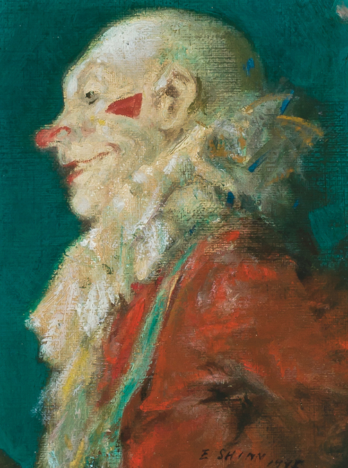 Appraisal: EVERETT SHINN American - Head of a Clown oil on