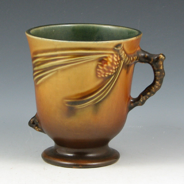 Appraisal: Roseville Pine Cone - Mug - Mint Roseville brown Pine