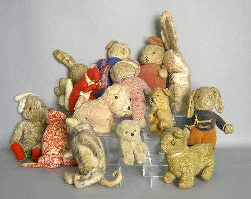 Appraisal: Group of early stuffed animals