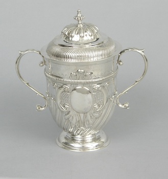 Appraisal: George I Sterling Silver Cup with Cover London ca Double