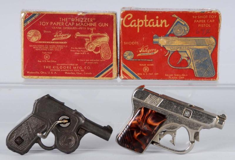 Appraisal: Lot of Cast Iron Kilgore Cap Pistol Toys Description Includes