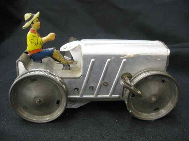 Appraisal: Marx Tin Aluminium Toy Tractor wind-up '' x ''