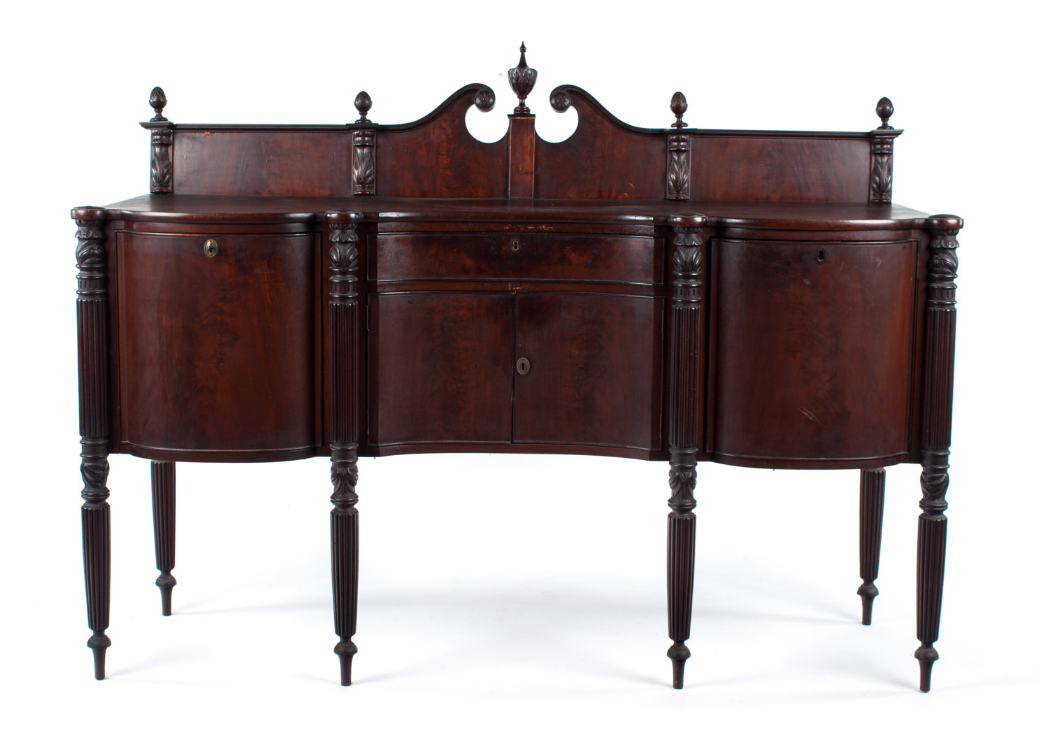 Appraisal: American Classical Revival mahogany sideboard in the Massachusetts manner late