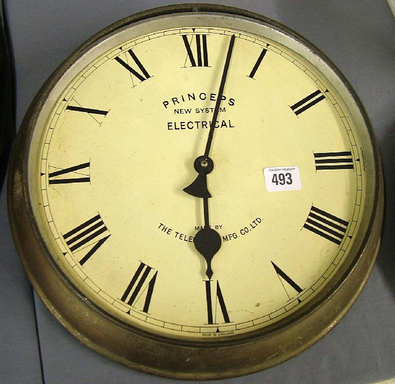 Appraisal: The Telephone Mfg Co Ltd slave dial inscribed De Princeps