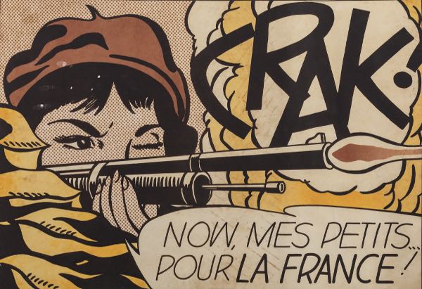 Appraisal: ROY LICHTENSTEIN AMERICAN - x CRAK - Offset lithograph in