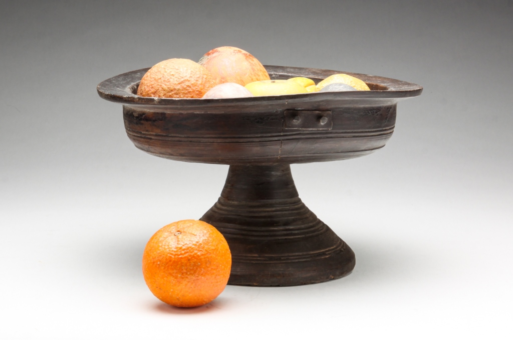 Appraisal: EUROPEAN TREENWARE COMPOTE AND STONE FRUIT Late th-early th century