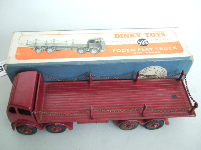 Appraisal: A Dinky No Foden flat truck with chains maroon boxed