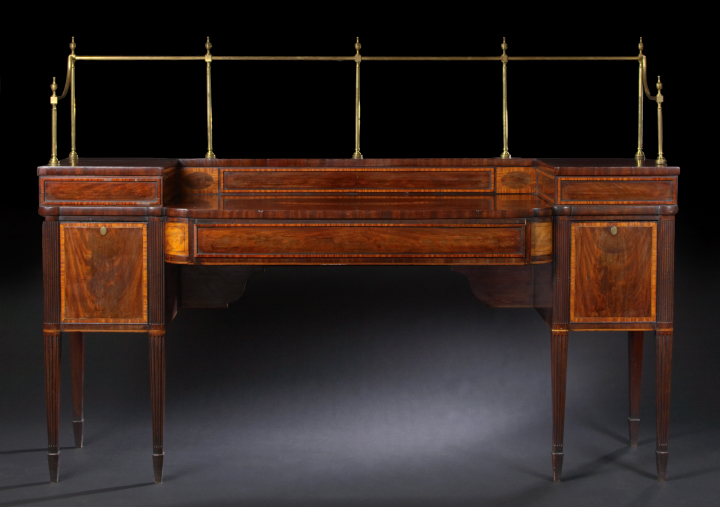 Appraisal: George III-Style Mahogany Sideboard fourth quarter th century in the