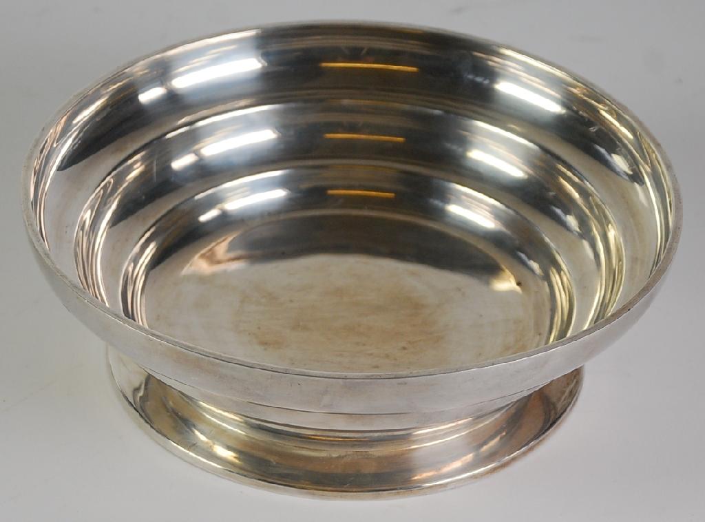 Appraisal: GEORGE VI ART DECO SILVER BOWL by A E Jones