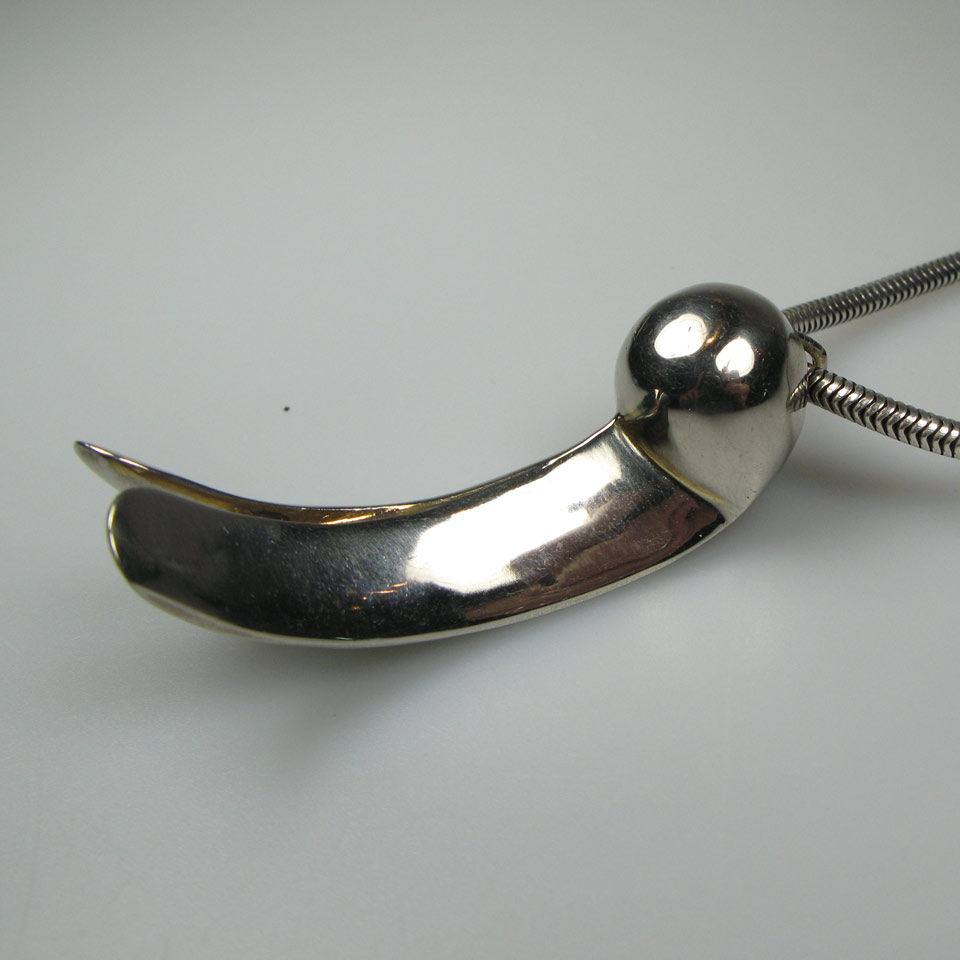 Appraisal: Maryon Kantaroff Silver Plated Bronze Pendant suspended on a metal