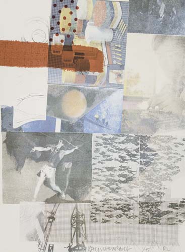 Appraisal: ROBERT RAUSCHENBERG Untitled for Anthology Archives Color screenprint x mm