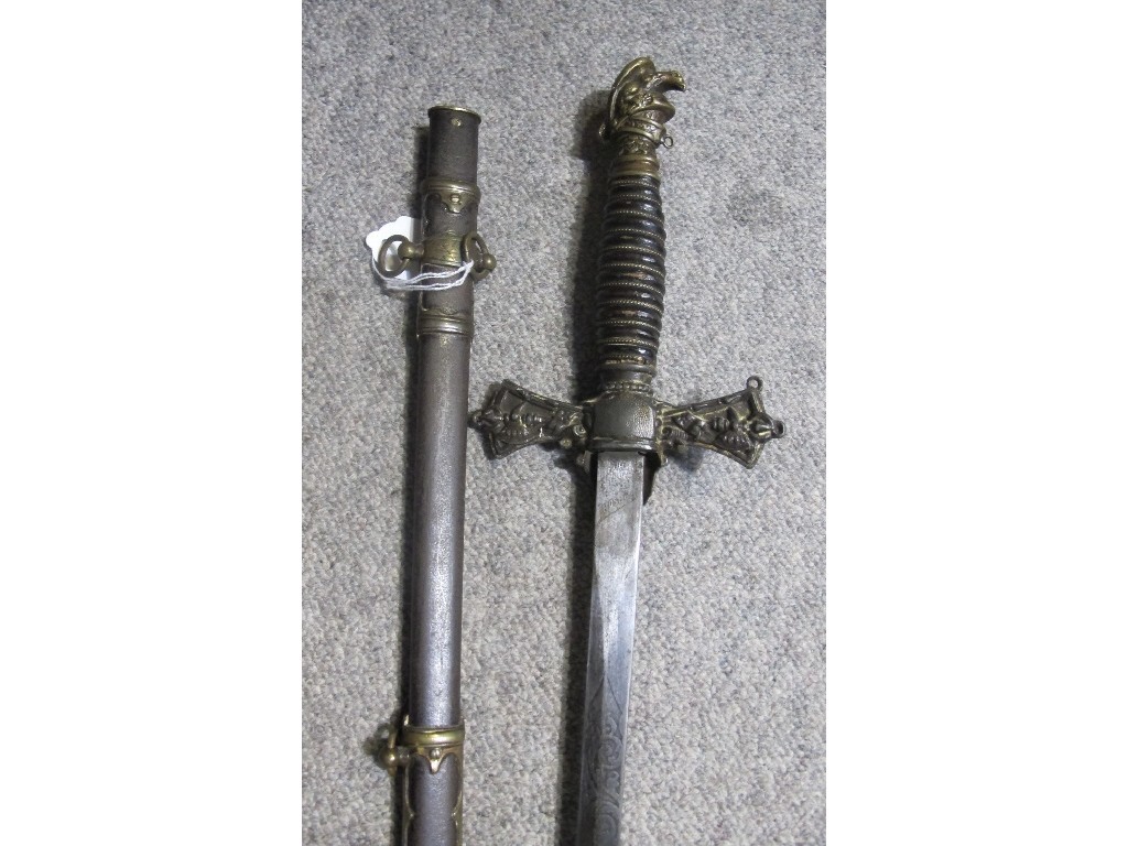 Appraisal: Masonic sword in scabbard