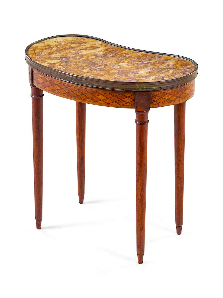 Appraisal: A Louis XVI Style Reniform Table LATE TH EAR A