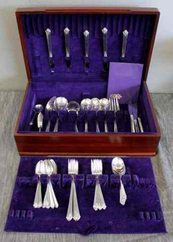 Appraisal: STERLING Lot of Royal Crest Sterling Flatware tea spoons dinner