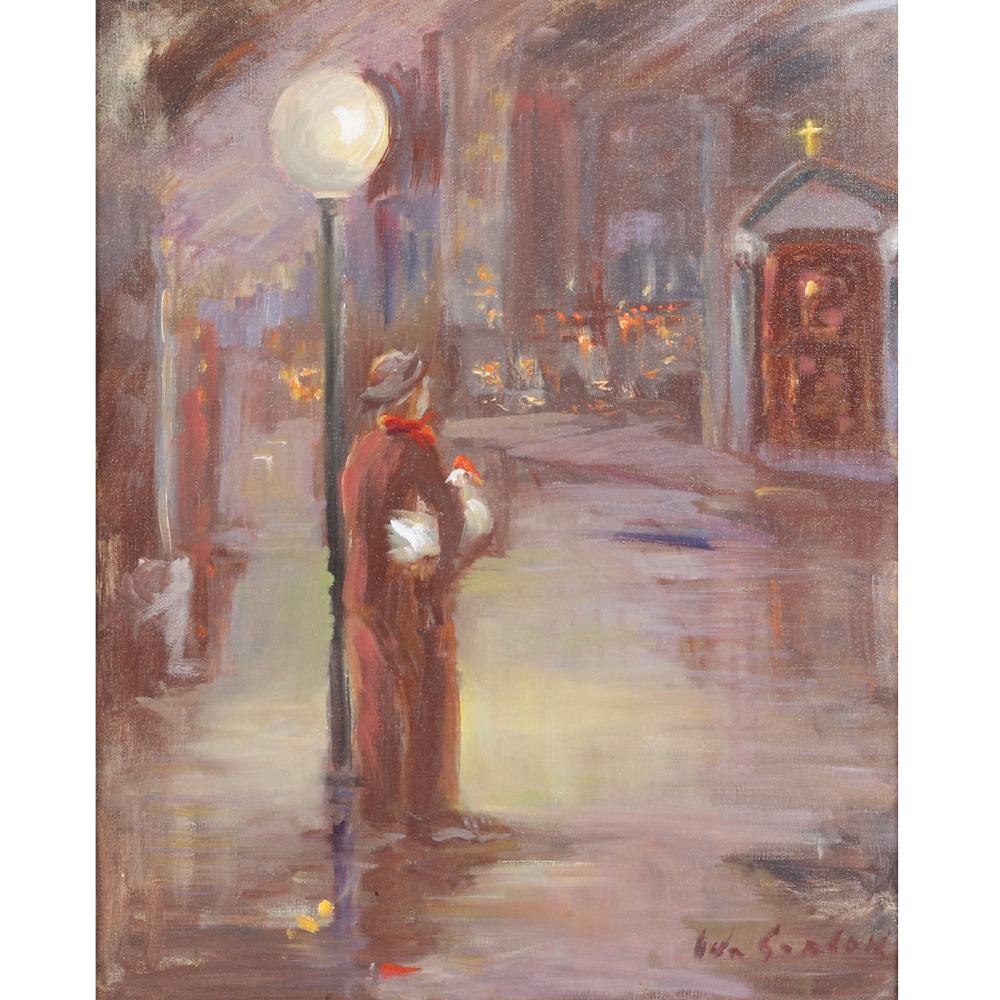 Appraisal: IDA NASH GORDON INDIANA - LEANING ON A LAMP POST