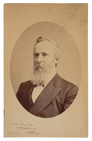 Appraisal: ONE OF THE LARGEST HAYES PORTRAITS HAYES RUTHERFORD B Large