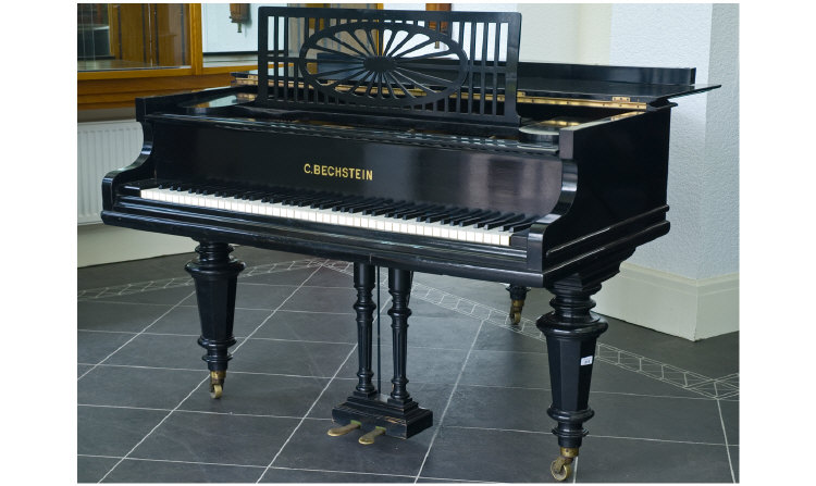 Appraisal: Bechstein Boudoir Grand Piano Black Gloss Size Grand Piano No