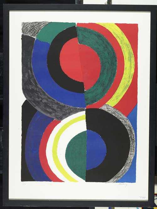 Appraisal: DELAUNAY SONIA Grand Idole Colour lithograph Signed lower right Sonia