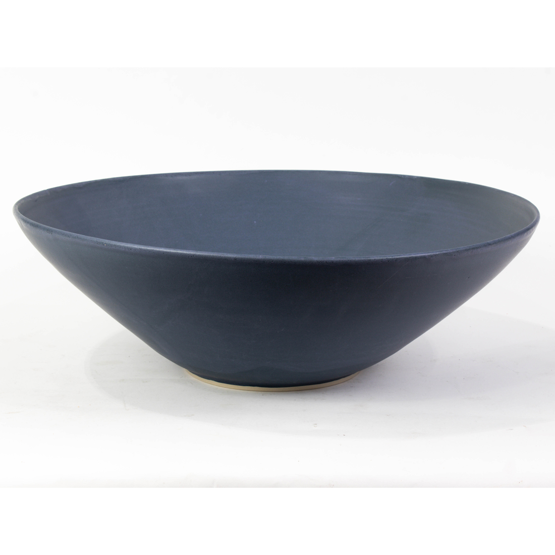 Appraisal: Christiane Perrochon Large Bowl blue-grey ceramic artist's cipher to reverse