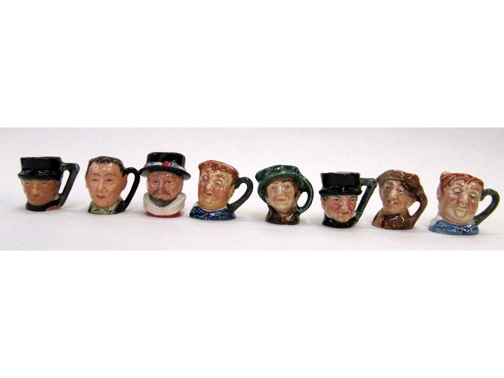 Appraisal: Eight Royal Doulton tinies including Beefeater Uriah Heep etc