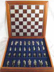 Appraisal: A '' Camelot '' chess set featuring cast pewter figures